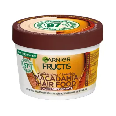 Garnier Fructis Hair Food Macadamia wygładzająca maska do włosów suchych i niesfornych 400 ml