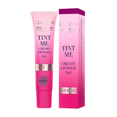 Claresa Care All Day Tint Me koloryzujący balsam do ust 3w1 z filtrem SPF30 Granita 12 ml