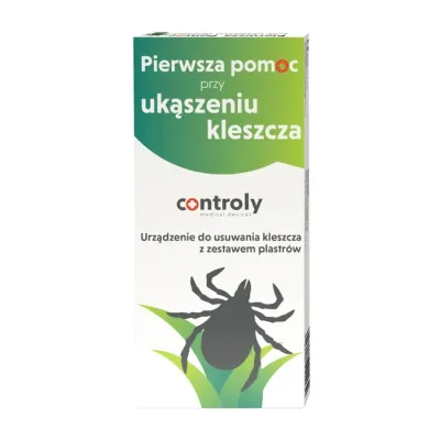 Controly urządzenie do usuwania kleszcza z zestawem plastrów