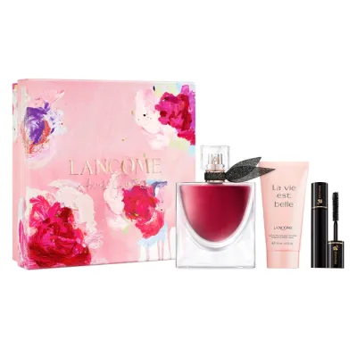 Lancôme La Vie Est Belle L'Elixir woda perfumowana 50 ml + balsam 50 ml + Hypnôse tusz do rzęs 2 ml