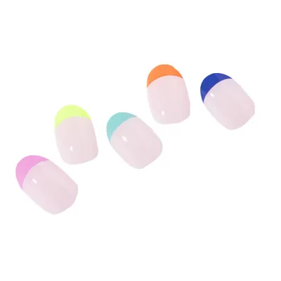 Ohora lakier hybrydowy w naklejce manicure Rainbow French