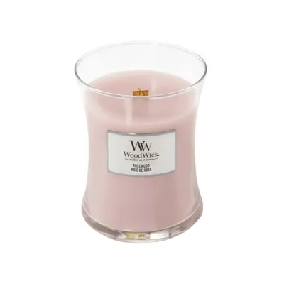 Woodwick Small Jar Candle świeca zapachowa Rosewood 85 g