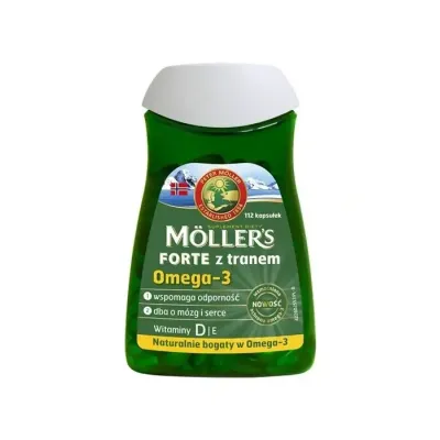 MOLLER’S FORTE Z TRANEM SUPLEMENT DIETY 112 KAPSUŁEK