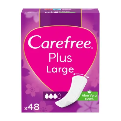 Carefree Plus Large wkładki higieniczne Aloe Vera Scent 48 sztuk