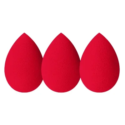 Ibra Makeup Blender Sponge zestaw gąbeczek do makijażu Czerwone 3szt