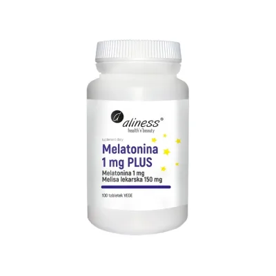 Aliness suplement diety Melatonina 1 mg PLUS 100 tabletek