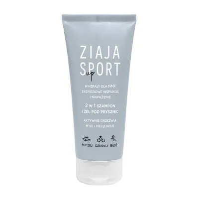 Ziaja Sport Up Minerały Dla NMF szampon do włosów i żel pod prysznic 2w1 200 ml
