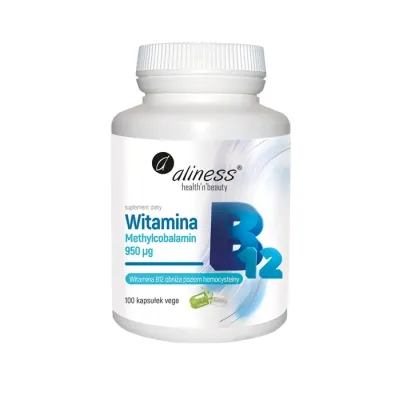 Aliness witamina B12 methylcobalamin 950 µg suplement diety 100 kapsułek