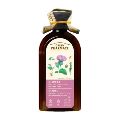 Green Pharmacy szampon przeciw wypadaniu włosów z Łopianem 350ml
