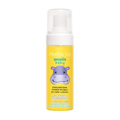 Perfecta Emolic Baby emolientowa pianka myjąca do ciała i włosów 160ml