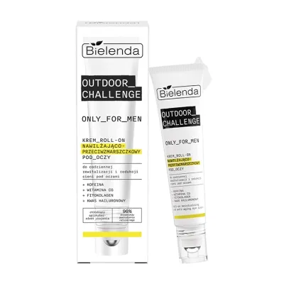 Bielenda Only For Men Outdoor Challenge nawilżająco-przeciwzmarszczkowy krem pod oczy roll-on 15 ml