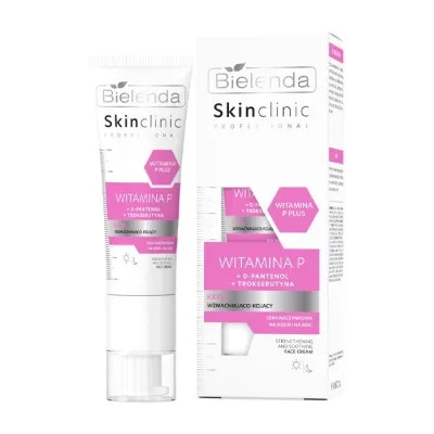 Bielenda Skin Clinic Professional wzmacniająco-kojący krem do twarzy z witaminą P 40 ml