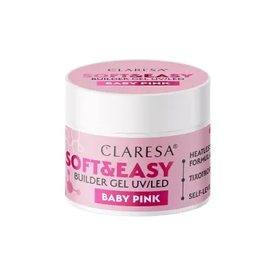 Claresa Soft & Easy żel budujący UV/LED Baby Pink 12g