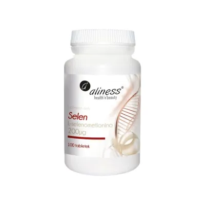 Aliness suplement diety Selen L-selenometionina 200 µg 100 tabletek
