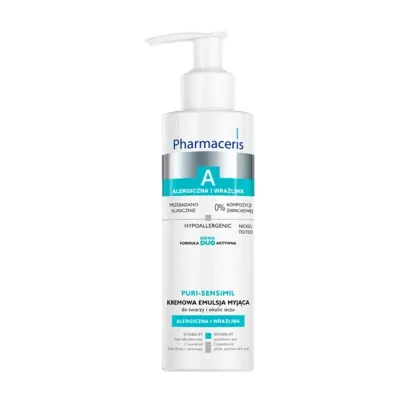 Pharmaceris A Puri Sensimil kremowa emulsja myjąca do twarzy i okolic oczu 190 ml