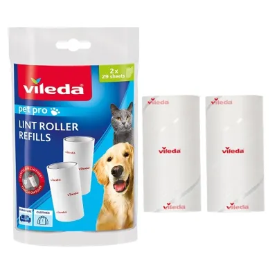 Vileda Pet Pro wkłady do rolki do usuwania sierści i włosów 2 sztuki
