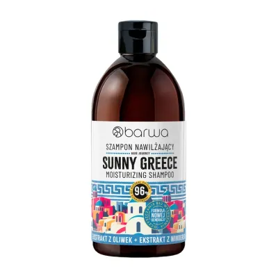 Barwa Hair Journey nawilżający szampon do suchych włosów Sunny Greece 380 ml