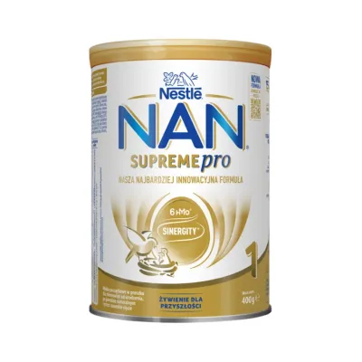 Nestle NAN Supreme Pro 1 mleko początkowe dla niemowląt od urodzenia 400g