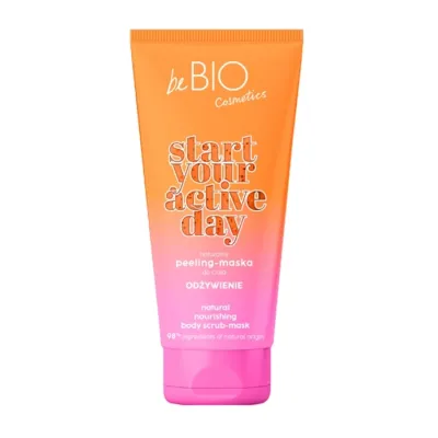 Bebio Start Your Active Day naturalny peeling-maska do ciała odżywienie 200 ml