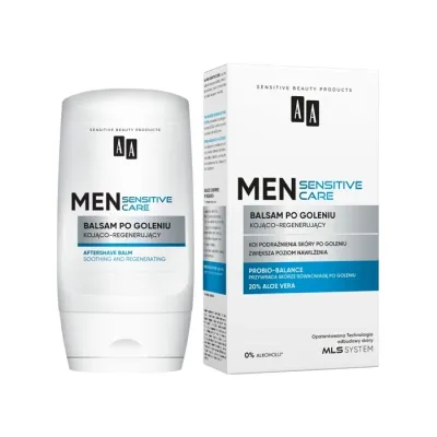 AA Men Sensitive Care kojąco-regenerujący balsam po goleniu 100 ml