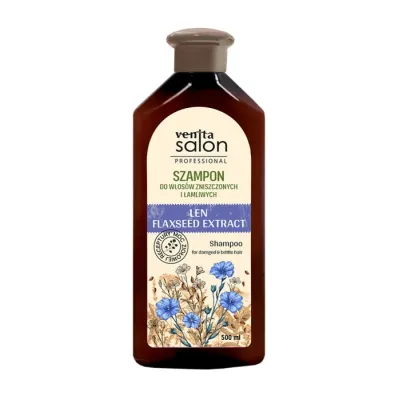 Venita Salon Professional szampon do włosów zniszczonych i łamliwych Len 500ml