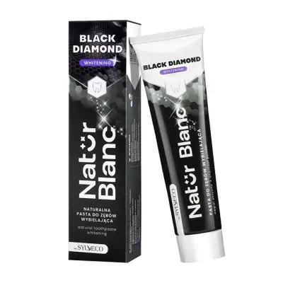 Sylveco Natur Blanc wybielająca pasta do zębów Black Diamond 100ml
