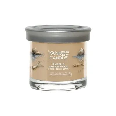Yankee Candle Signature Tumbler mała świeca zapachowa Amber and Sandalwood 122 g