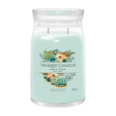 Yankee Candle Signature duża świeca zapachowa Aloe & Agave 567 g