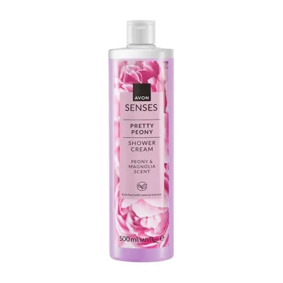 Avon Senses kremowy żel pod prysznic Pretty Peony 500 ml