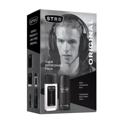 STR8 ORIGINAL ZAPACHOWY ATOMIZER 85ML + DEZODORANT 150ML