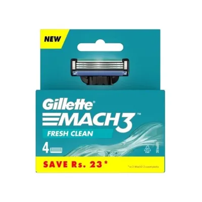 Gillette Mach3 Fresh Clean wkłady do maszynki do golenia dla mężczyzn 4 sztuki