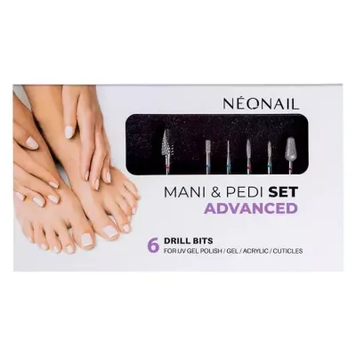 NEONAIL MANI & PEDI SET ADVANCED ZESTAW FREZÓW 6 SZTUK