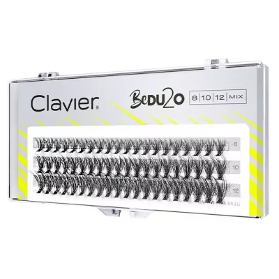 Clavier Bedu2o kępki sztucznych rzęs mix 8-10-12mm