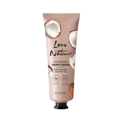 Oriflame Love Nature odżywczy krem do rąk z olejem kokosowym 75ml