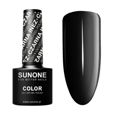 Sunone Color lakier hybrydowy Czarna Inez 5ml