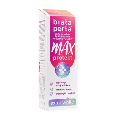 Biała Perła Max Protect Extra White pasta do zębów 75 ml