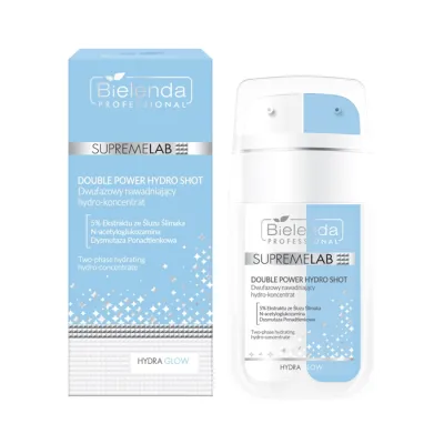 Bielenda Professional Supremelab Hydra Glow dwufazowy nawadniający hydro-koncentrat do twarzy 2x15 ml