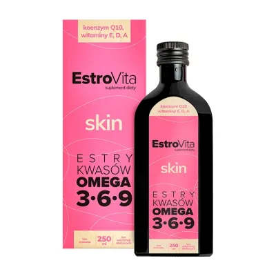 EstroVita Skin Omega 3-6-9 suplement diety dla kobiet 250ml