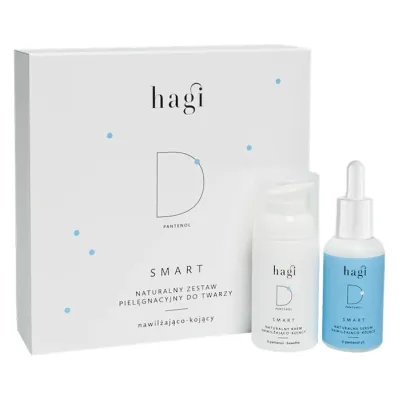 Hagi Smart D zestaw naturalnych kosmetyków do pielęgnacji twarzy krem 30 ml + serum 30 ml