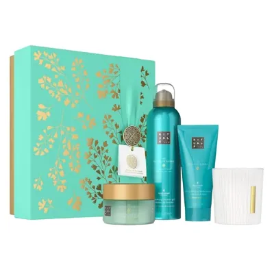 Rituals The Ritual Of Karma zestaw prezentowy pianka do mycia ciała + krem + peeling + świeca