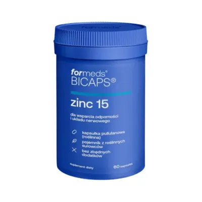 ForMeds BICAPS zinc 15 suplement diety 60 kapsułek