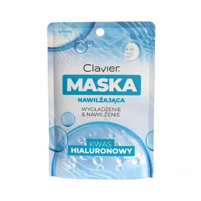 Clavier Wygładzenie & Nawilżenie nawilżająca maska w płachcie z kwasem hialuronowym 25ml