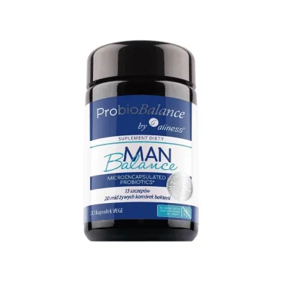 Aliness ProbioBalance Man Balance probiotyk dla mężczyzn suplement diety 30 kapsułek