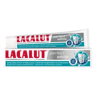 Lacalut Perfect White micelarna pasta wybielająca z efektem głębokiego oczyszczania 75ml
