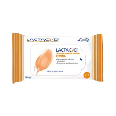 LACTACYD FEMINA CHUSTECZKI DO HIGIENY INTYMNEJ 15 SZTUK