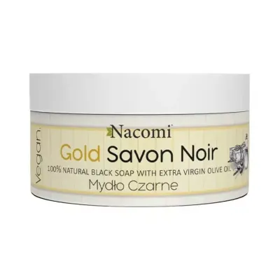 Nacomi mydło 100% naturalne czarne Savon Noir Gold 125 g