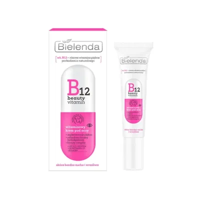 Bielenda B12 Beauty Vitamin witaminowy krem pod oczy 15 ml