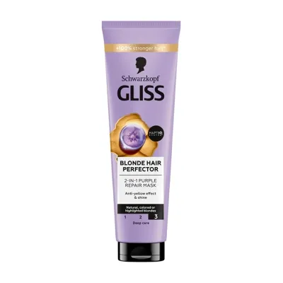 Gliss Blond Hair Perfector maska do włosów blond naturalnych, farbowanych, rozjaśnianych 150ml