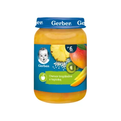 Gerber deserek po 6 miesiącu Owoce tropikalne z tapioką 190 g