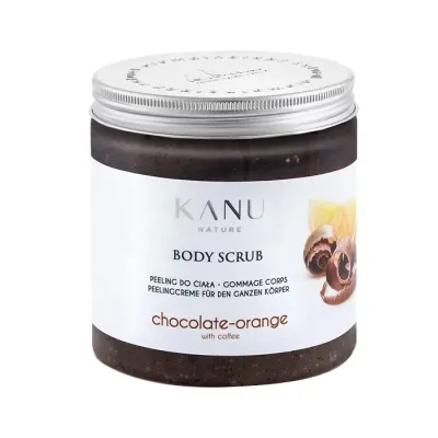 Kanu Nature stymulująco-ujędrniający peeling do ciała Czekolada z Pomarańczą i Kawą 350g